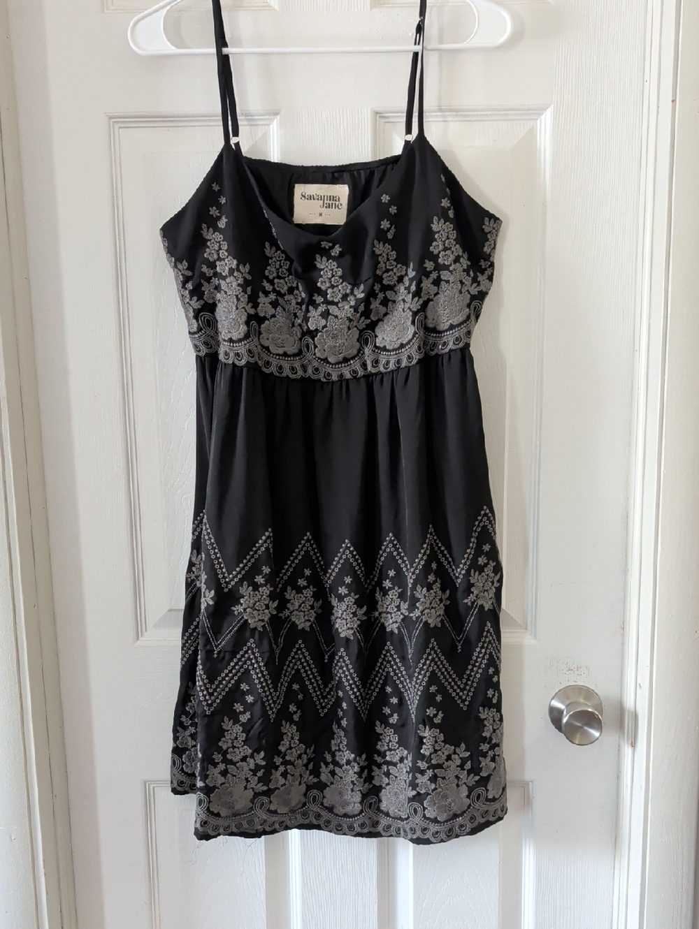 Savannah Jane Embroidered Spaghetti Strap Dress